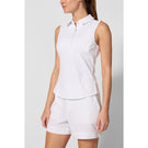 MPG Women's Club Sleeveless Polo - Brilliant White