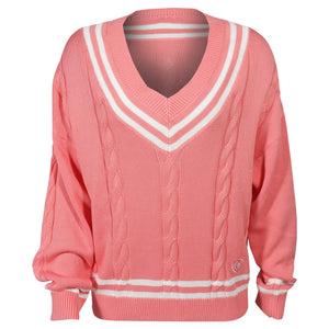 MPG Women's Club Sweater - Strawberry Ice/Brilliant White