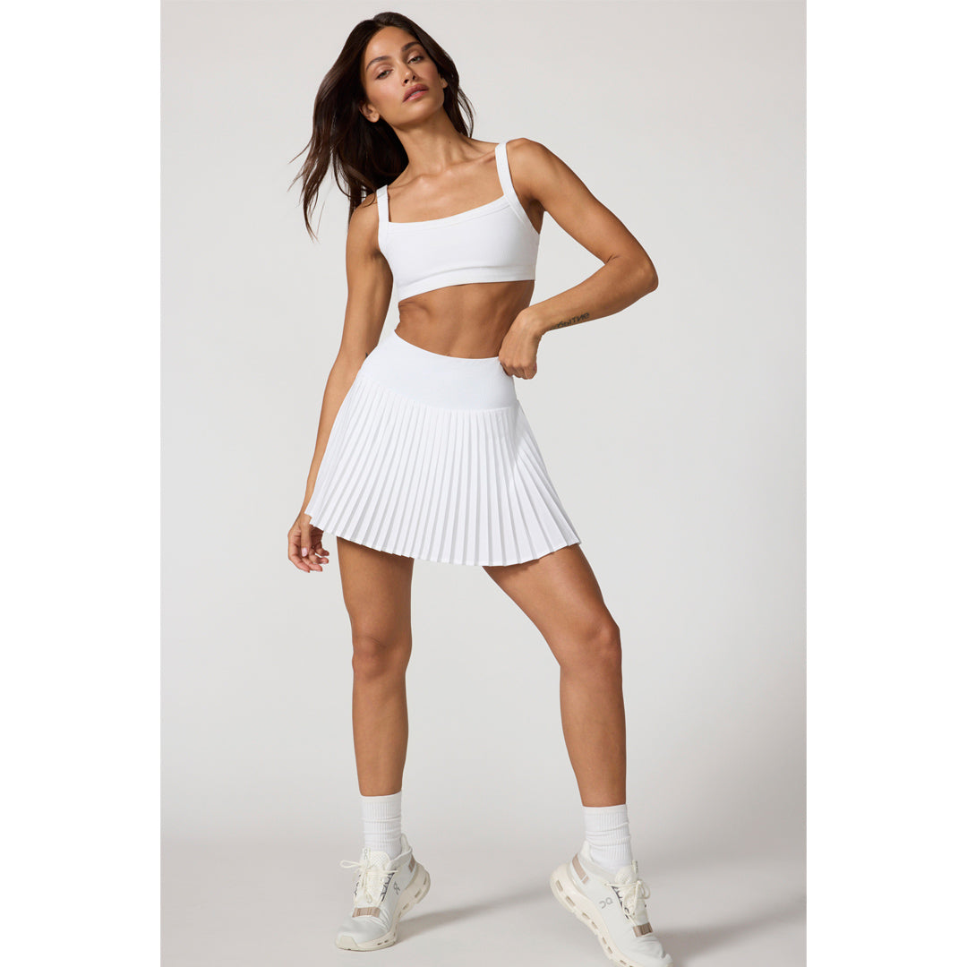 MPG Women's Club Micro Pleated Skort - Brilliant White