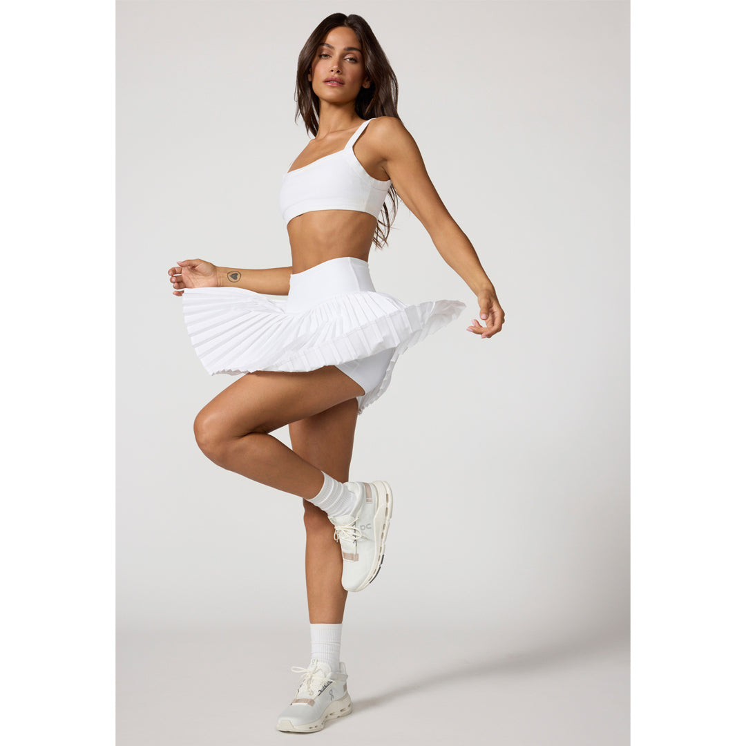 MPG Women's Club Micro Pleated Skort - Brilliant White