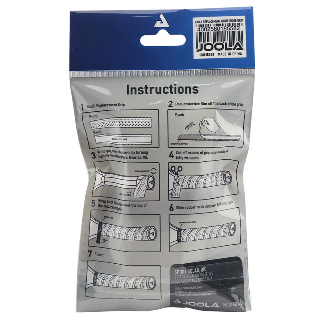 Joola Ridge Pickleball Replacement Grip - White