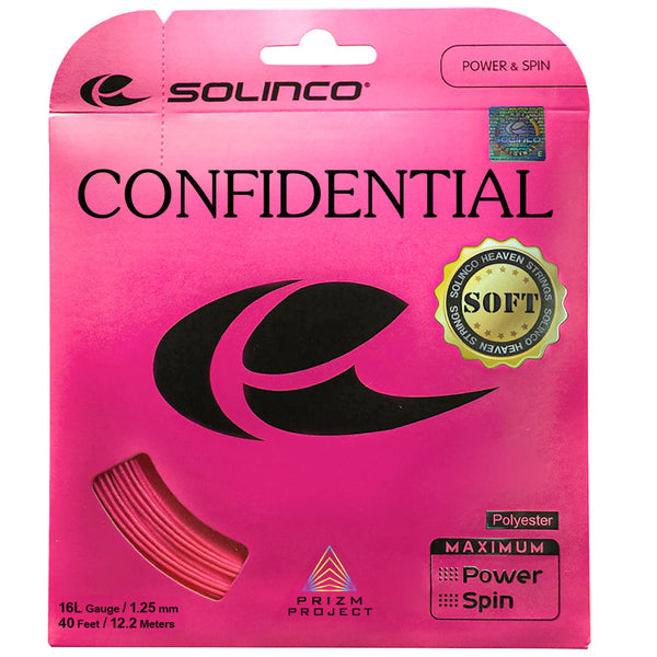 Merchant String Solinco Confidential Soft - String Set - Pink – Merchant of Tennis