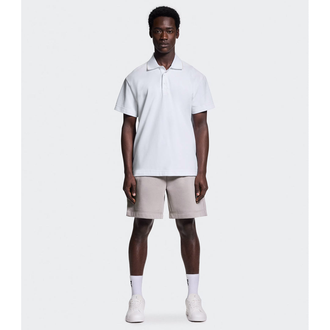 On Men's Courtside Polo - White/Sand