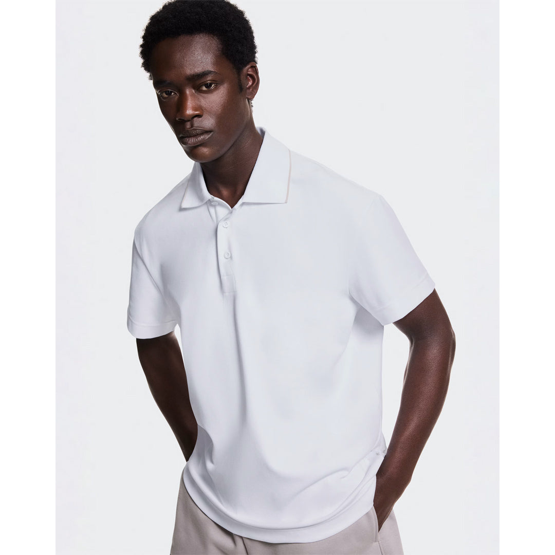 On Men's Courtside Polo - White/Sand