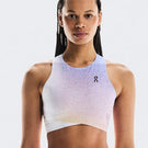 On Women's Court Crop Top - White/Indigo