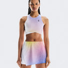 On Women's Court Crop Top - White/Indigo