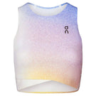 On Women's Court Crop Top - White/Indigo