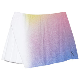 On Women's Court Side Pleat Skort - White/Indigo