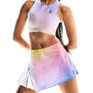 On Women's Court Side Pleat Skort - White/Indigo
