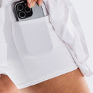 On Women's Court Side Pleat Skort - White/Indigo