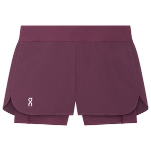 On Women's Court 2 In 1 Short - Cassis