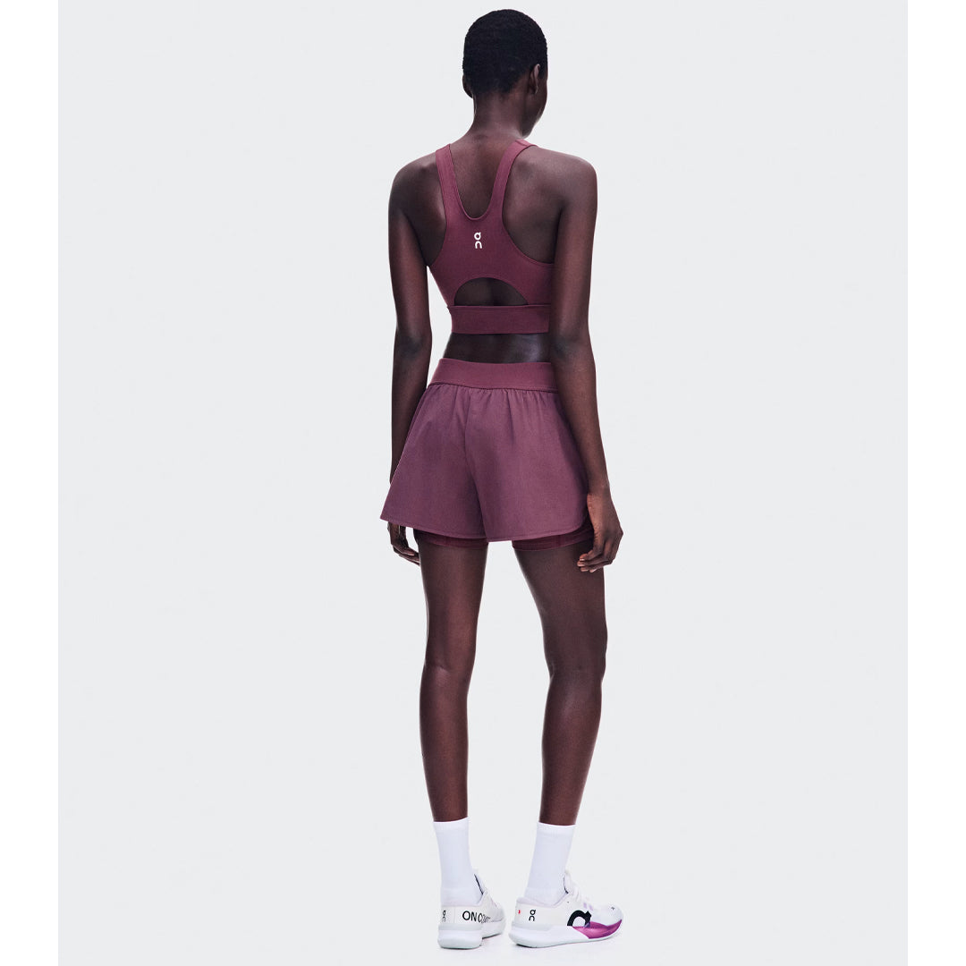 On Women's Court 2 In 1 Short - Cassis