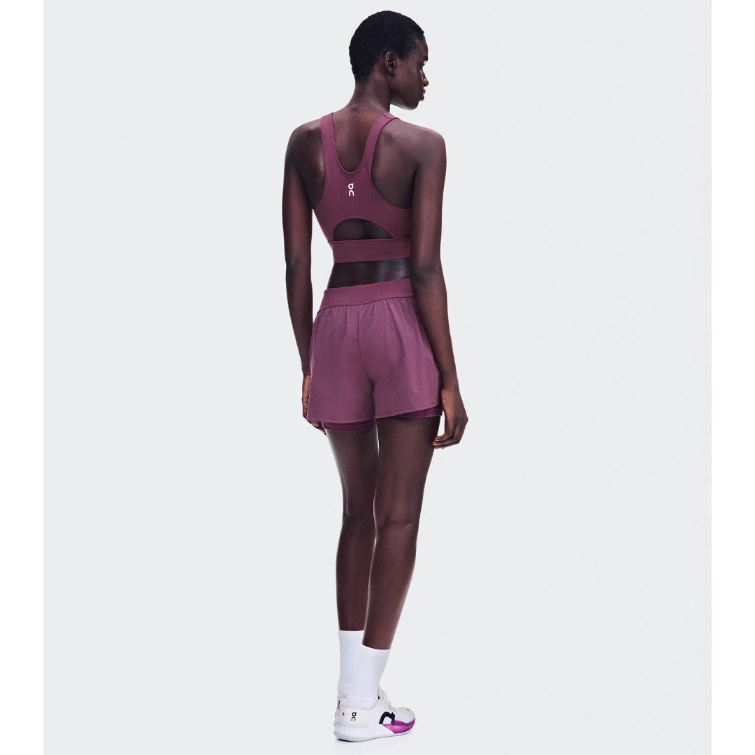 On Women's Court Crop Top - Cassis