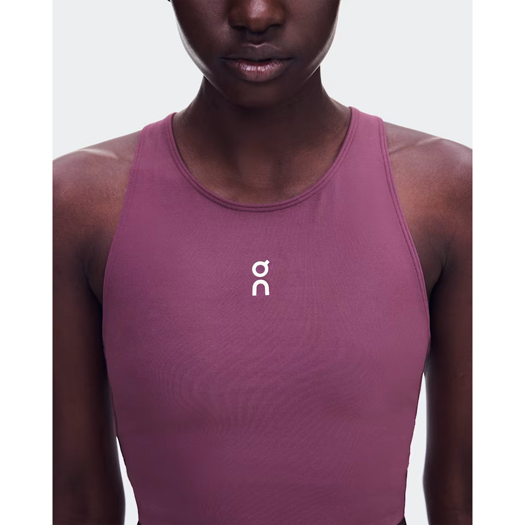 On Women's Court Crop Top - Cassis