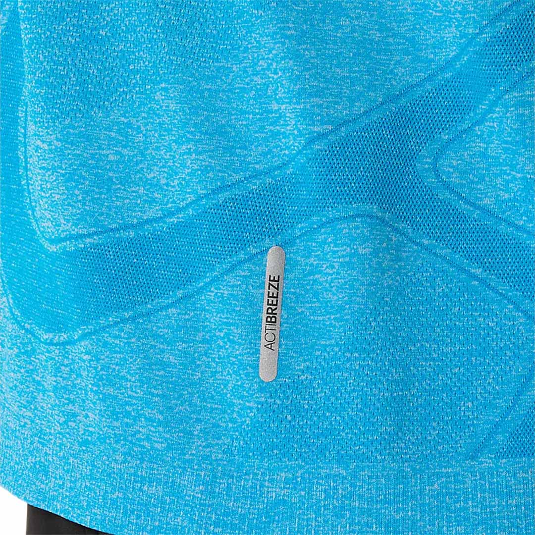 Asics Men's Road Seemless Short Sleeve Tee - Aegean Blue