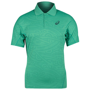 Asics Men's Match Jacquard Polo - Aurora Green