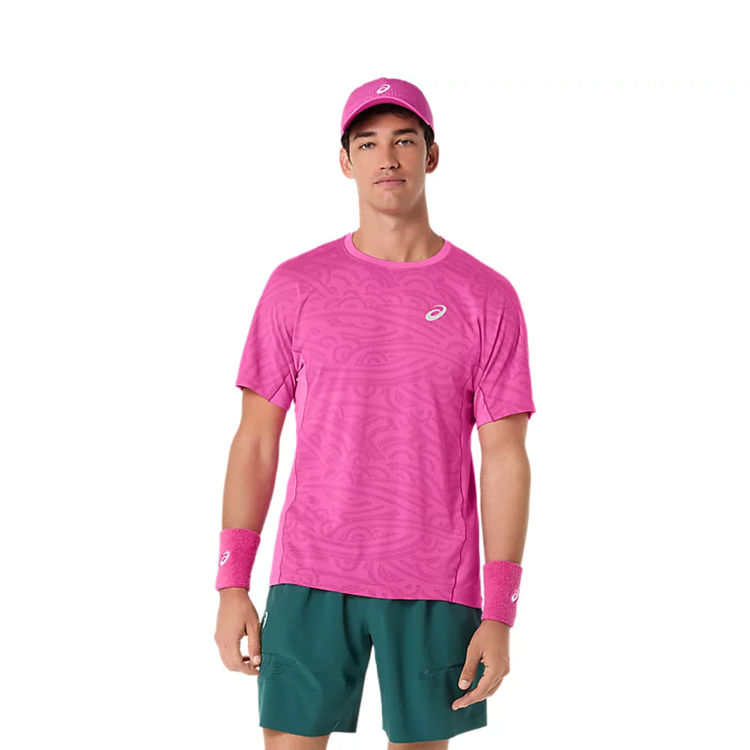 Asics Men's Match Jacquard Tee - Digital Sakura
