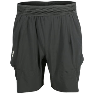 Asics Men's Match Laser Cut 7" Short - Night Energy - Charcoal Grey