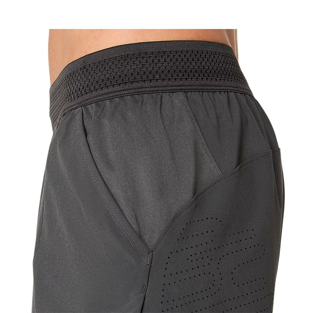 Asics Men's Match Laser Cut 7" Short - Night Energy - Charcoal Grey