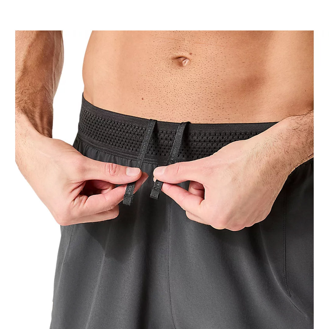 Asics Men's Match Laser Cut 7" Short - Night Energy - Charcoal Grey