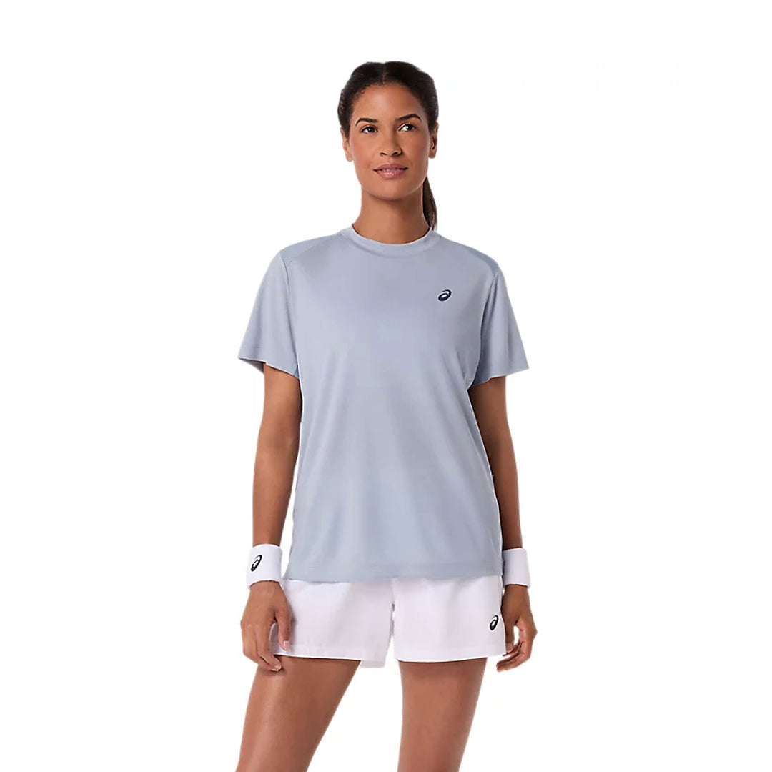 Asics Women's Court Short Sleeve Tee - Grey Blue
