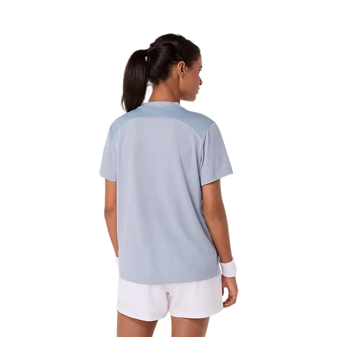 Asics Women's Court Short Sleeve Tee - Grey Blue