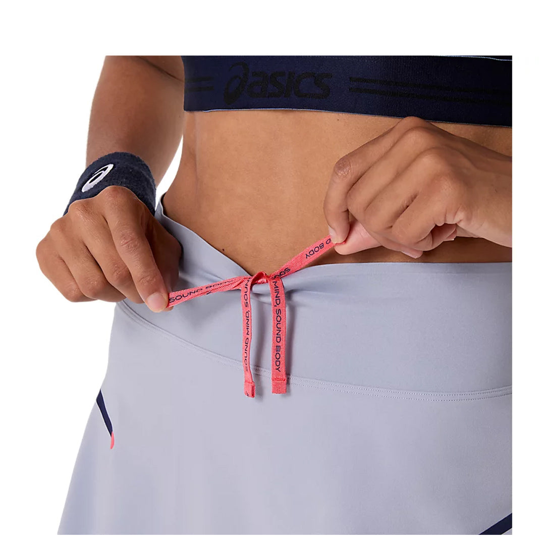 Asics Women's Match Pleated Skort - Grey Blue