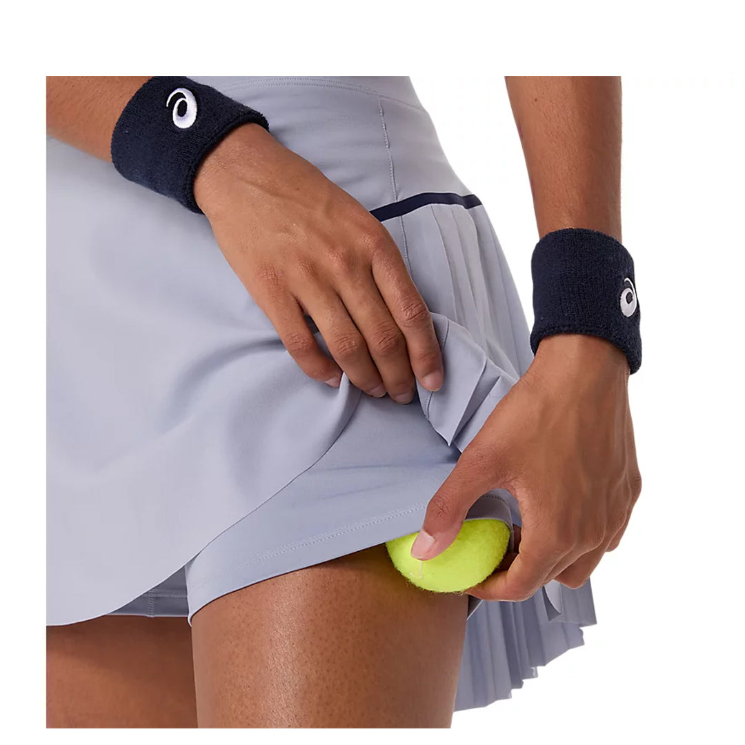 Asics Women's Match Pleated Skort - Grey Blue
