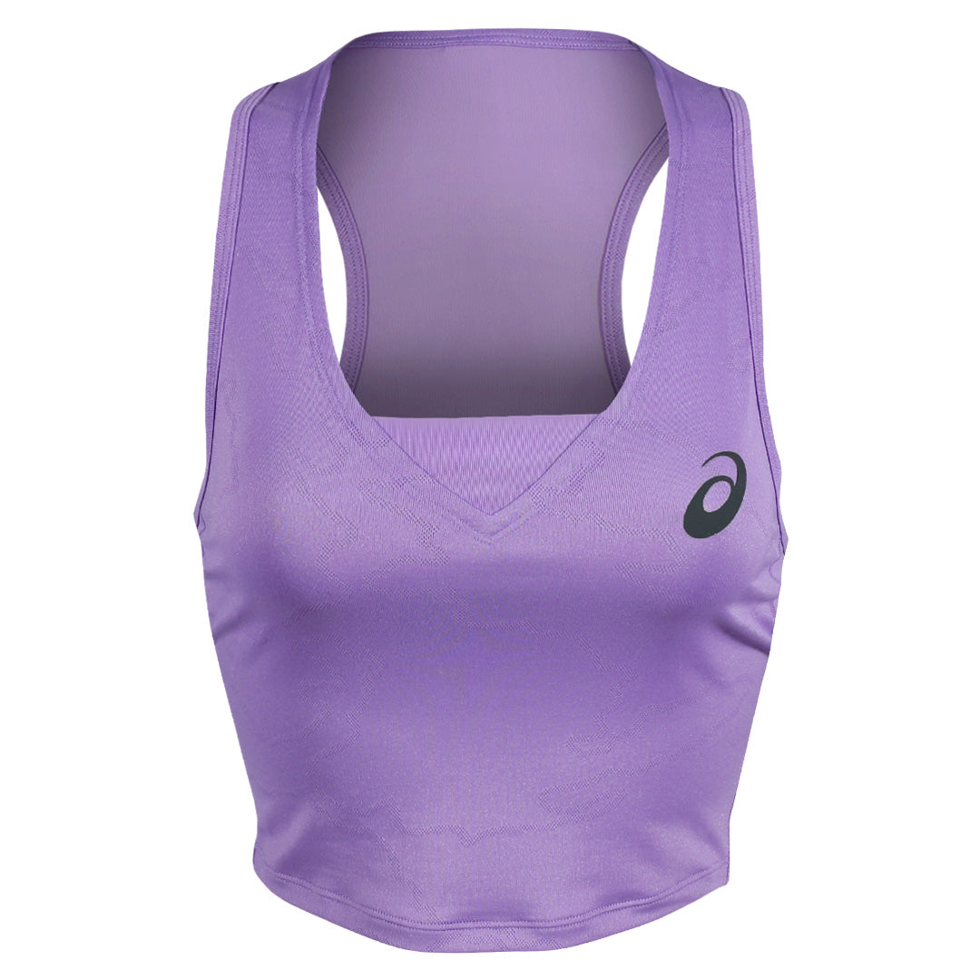 Asics Women's Match Crop Top - Night Energy - Faded Plum