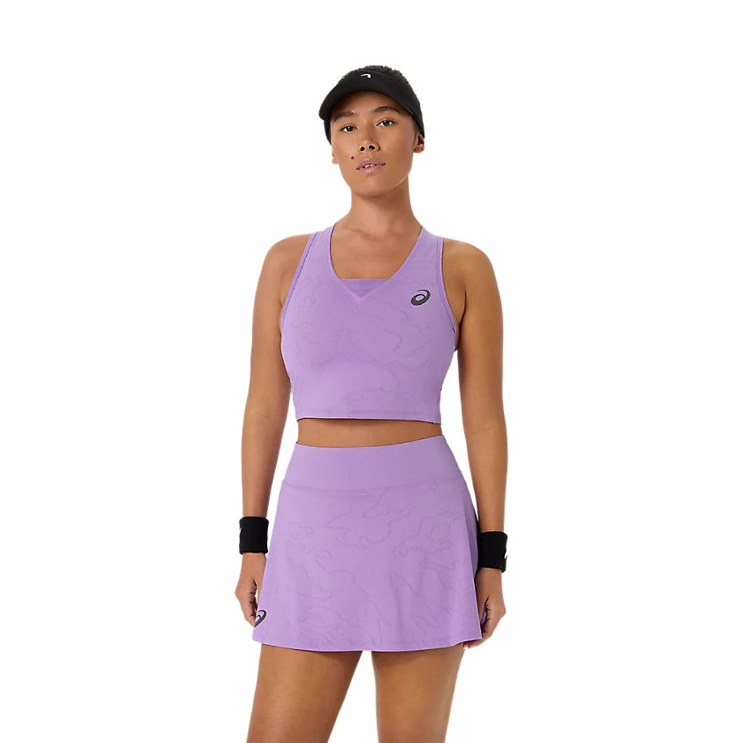 Asics Women's Match Crop Top - Night Energy - Faded Plum