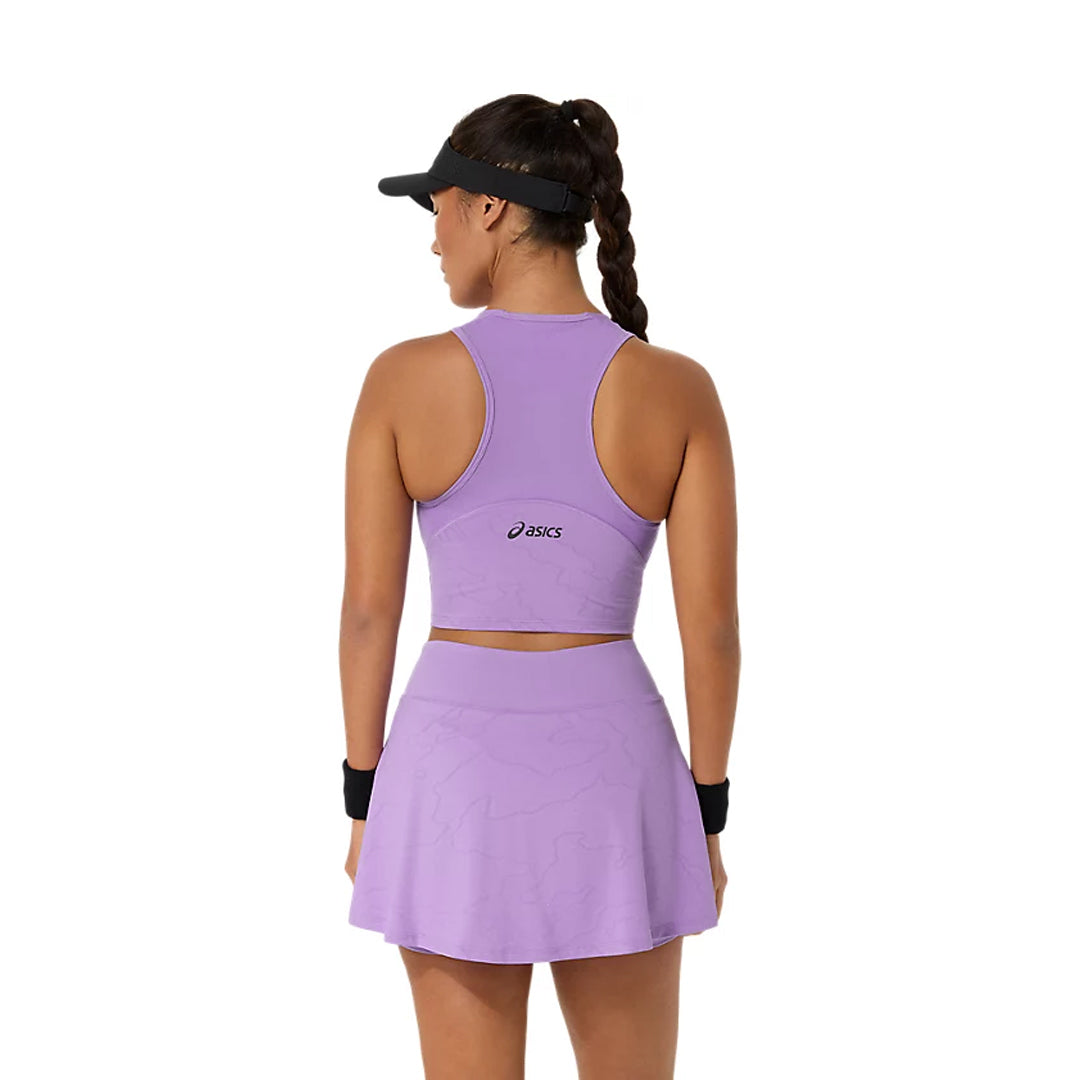 Asics Women's Match Crop Top - Night Energy - Faded Plum