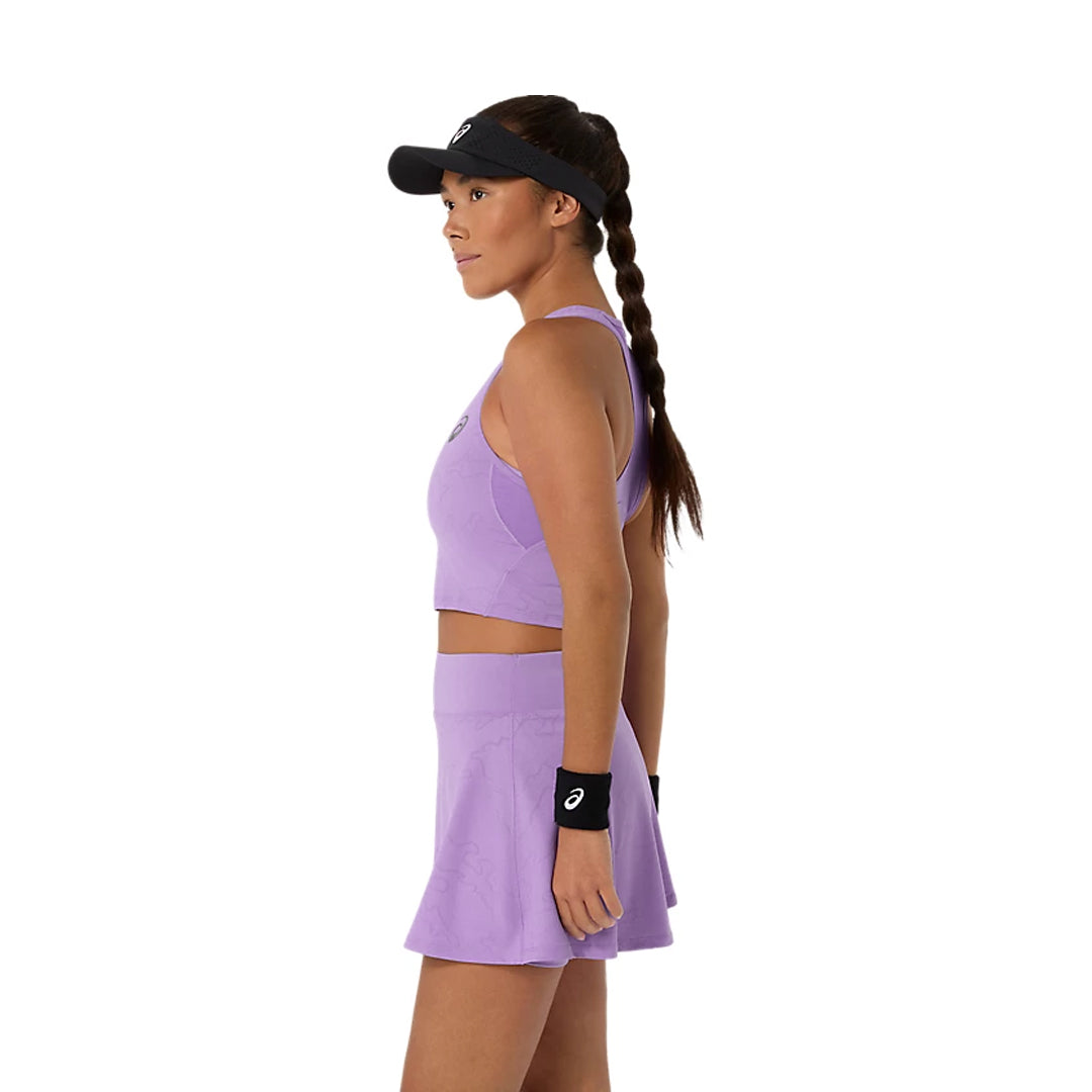 Asics Women's Match Crop Top - Night Energy - Faded Plum