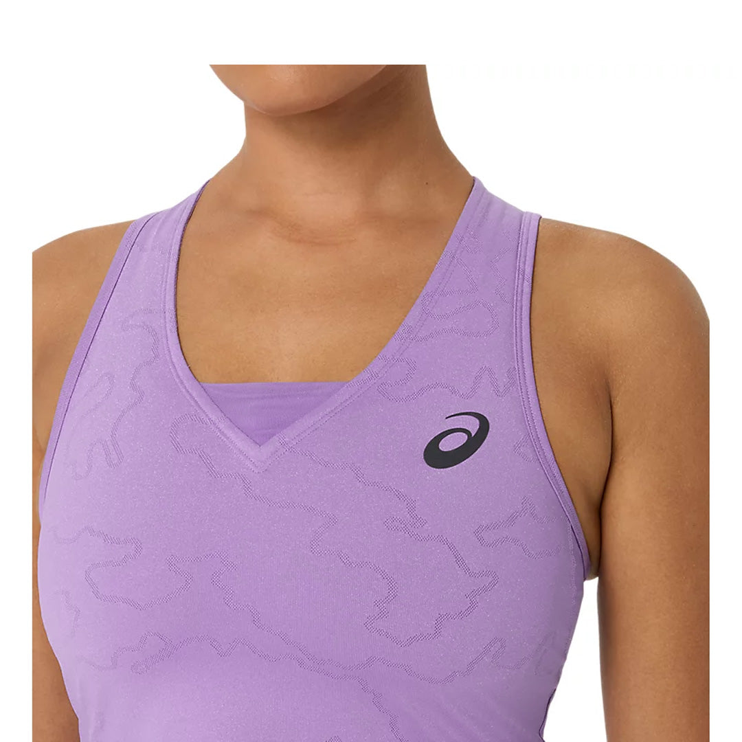 Asics Women's Match Crop Top - Night Energy - Faded Plum