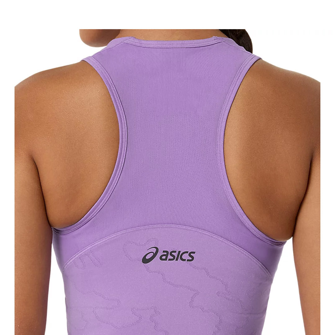 Asics Women's Match Crop Top - Night Energy - Faded Plum