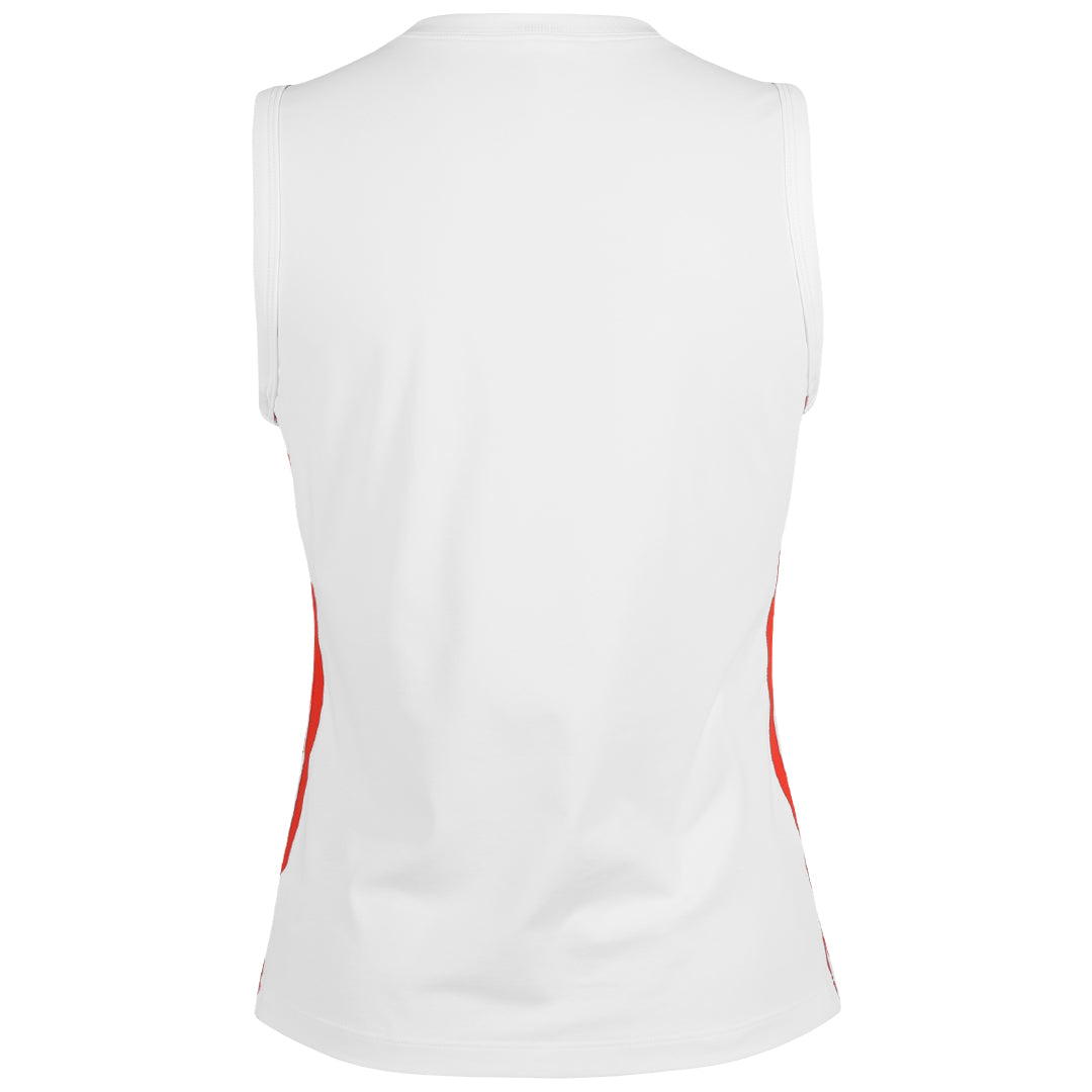 Sofibella Women's Viva Hibiscus Full Back Tank - White