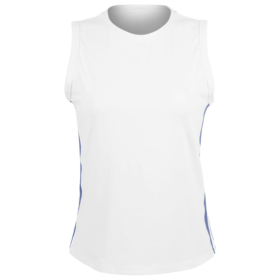 Sofibella Women's Style Icons Full Back Tank - White/Twilight