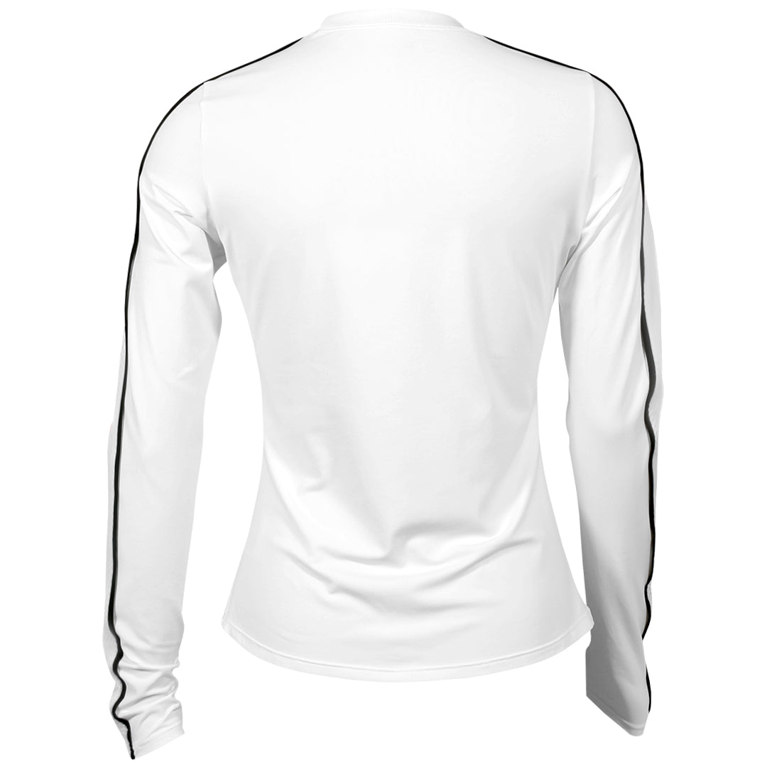 Sofibella Women's Style Icons Performance Long Sleeve Top - White/Alpine
