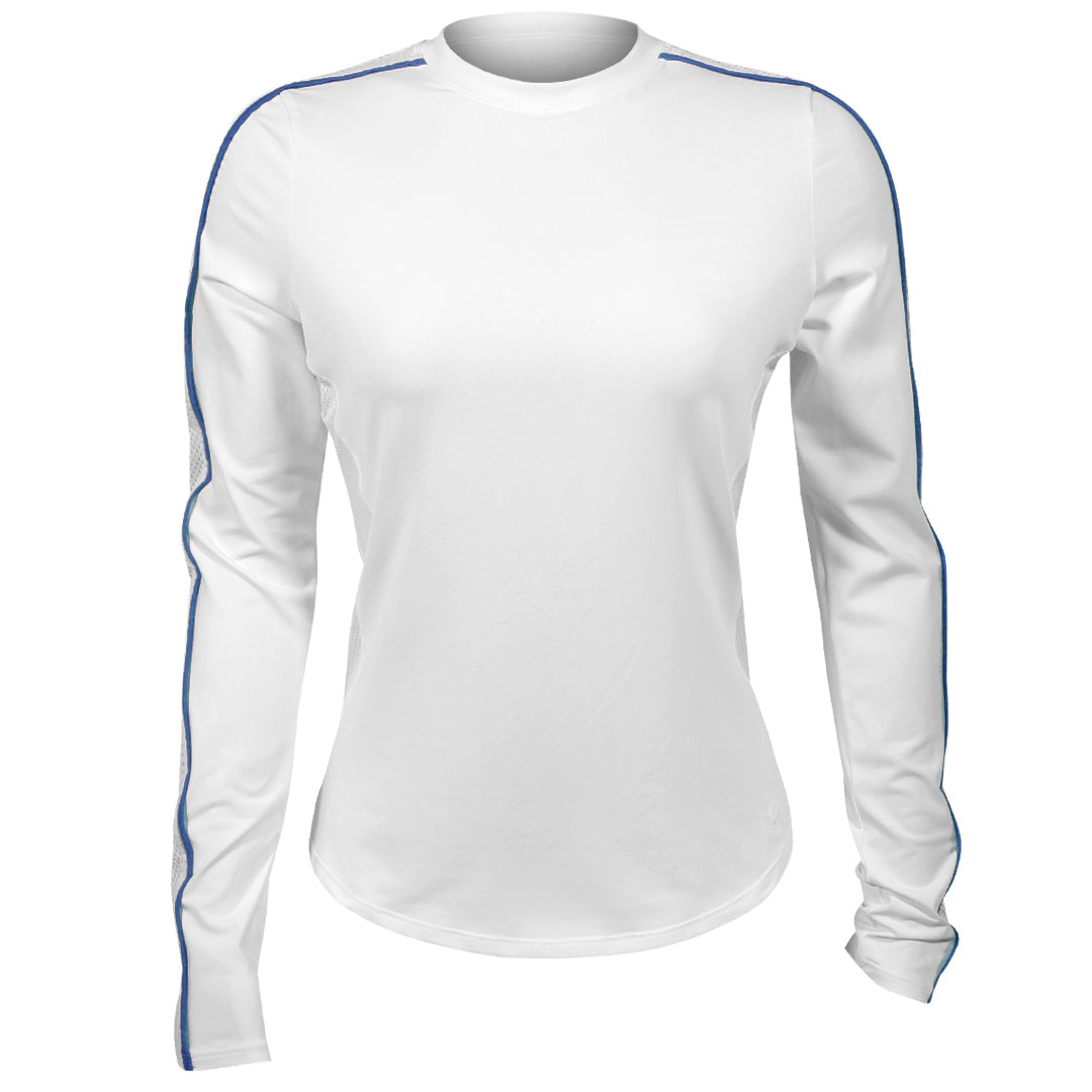 Sofibella Women's Style Icons Performance Long Sleeve - White/Twilight