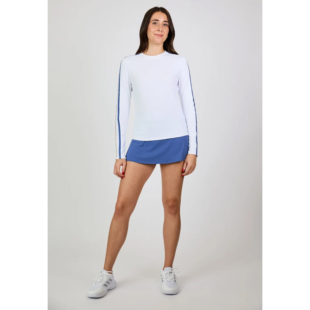 Sofibella Women's Style Icons Performance Long Sleeve - White/Twilight
