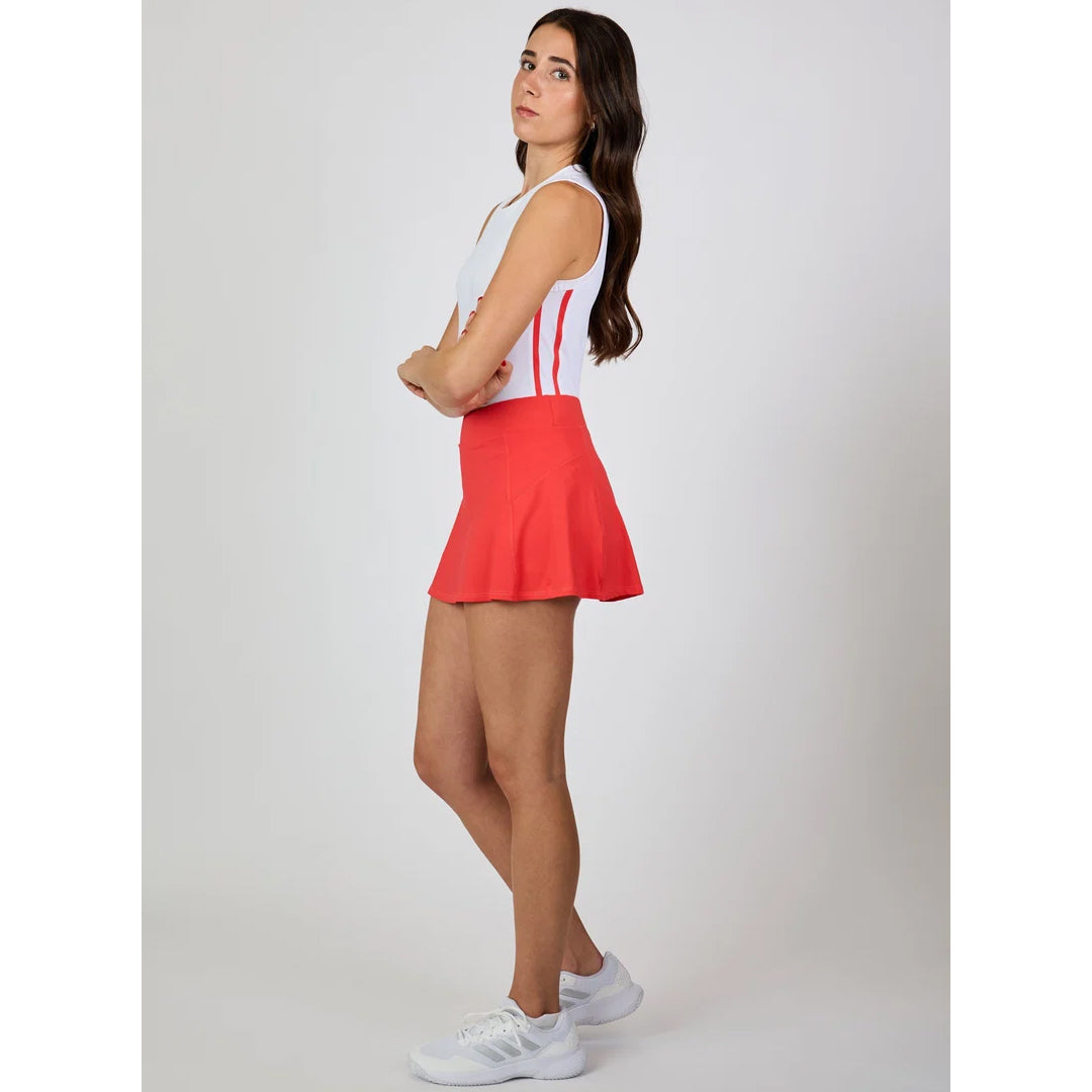 Sofibella Women's Viva Hibiscus Flounce Skort - Hibiscus