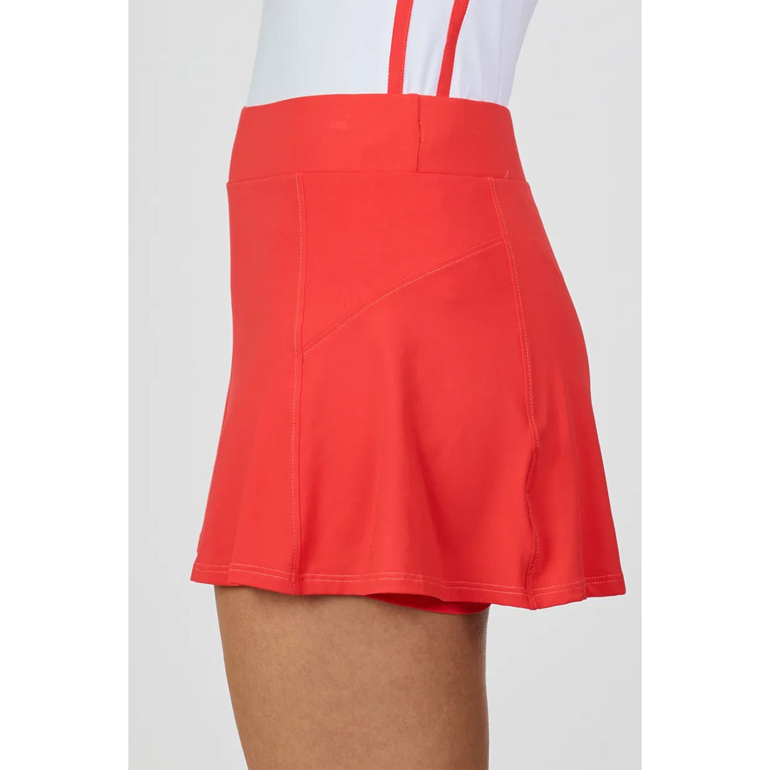 Sofibella Women's Viva Hibiscus Flounce Skort - Hibiscus