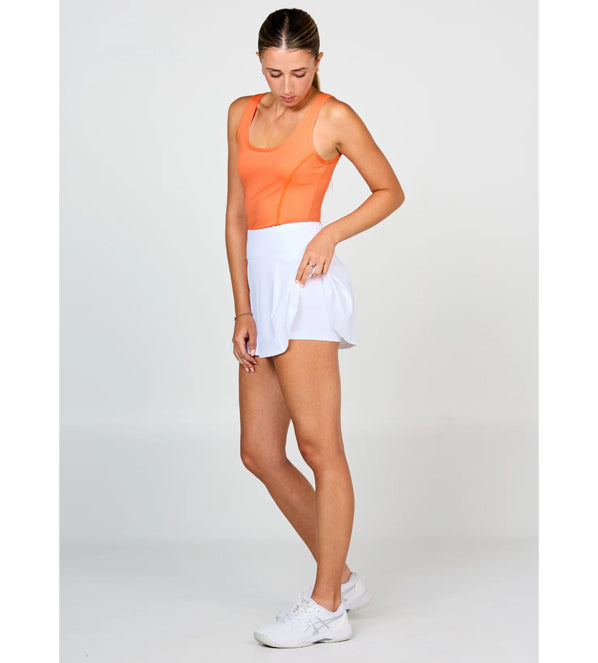 Sofibella Women's UV Staples 14" Skort - White