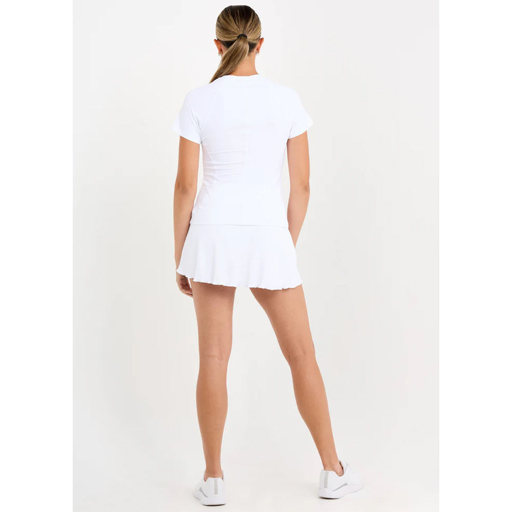 Sofibella Women's Equilibrium Raglan Short Sleeve - White