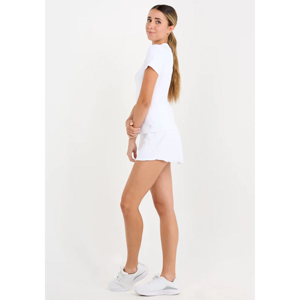 Sofibella Women's Equilibrium Raglan Short Sleeve - White