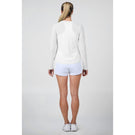 Sofibella Women's UV Colors Staples Mesh Long Sleeve - White