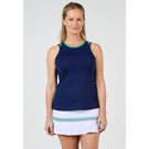 Sofibella Women's Green Spirit Baseline Tank - Navy
