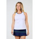 Sofibella Women's Green Spirit Tank - White