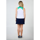 Sofibella Women's Green Spirit Greenline Sleeveless Polo - White