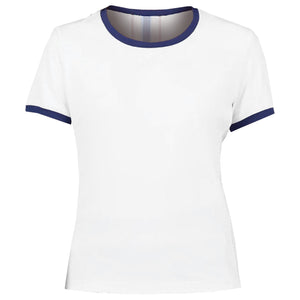 Sofibella Women's Classic Currents Cap Sleeve Tee - White