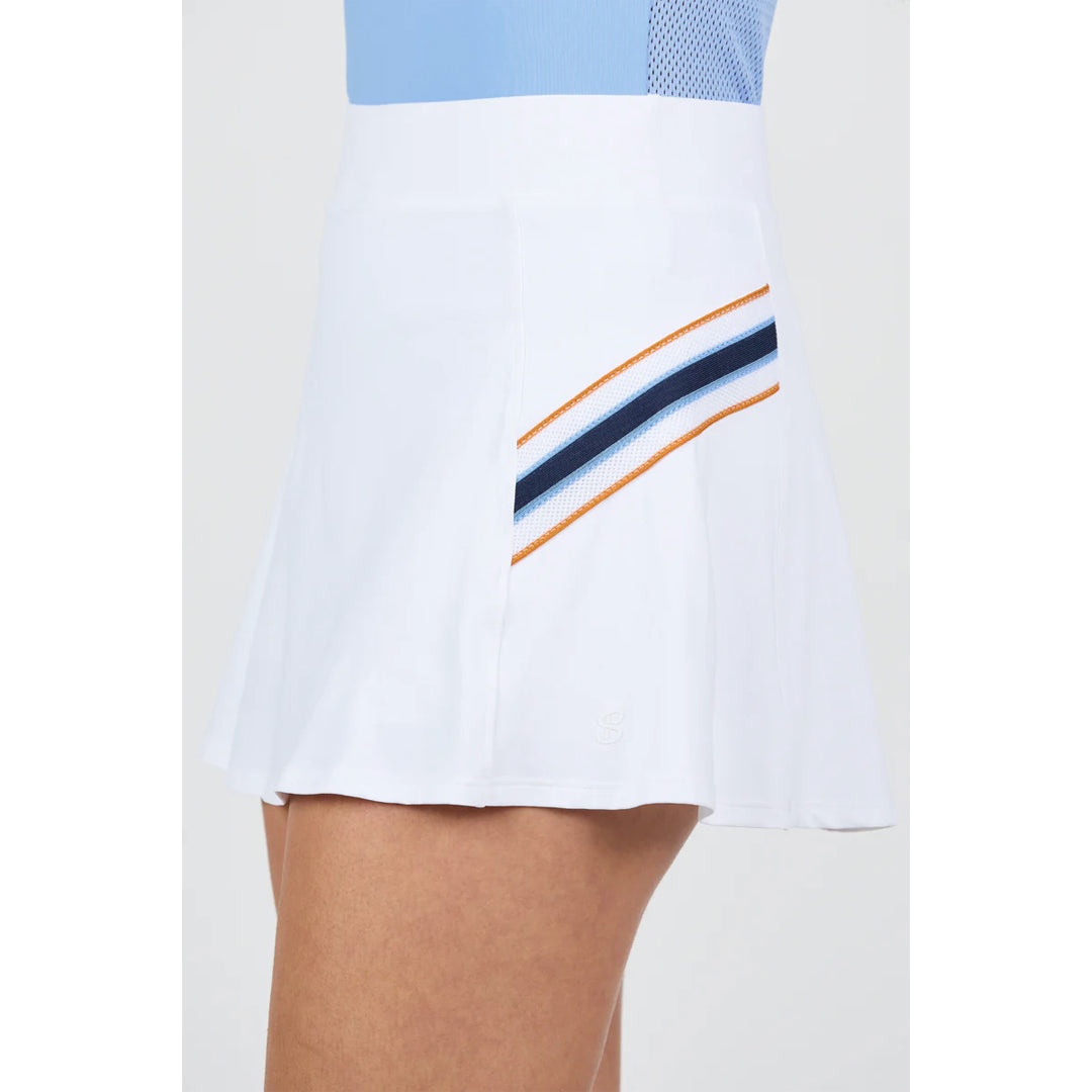Sofibella Women's Classic Currents 14" Skort - White